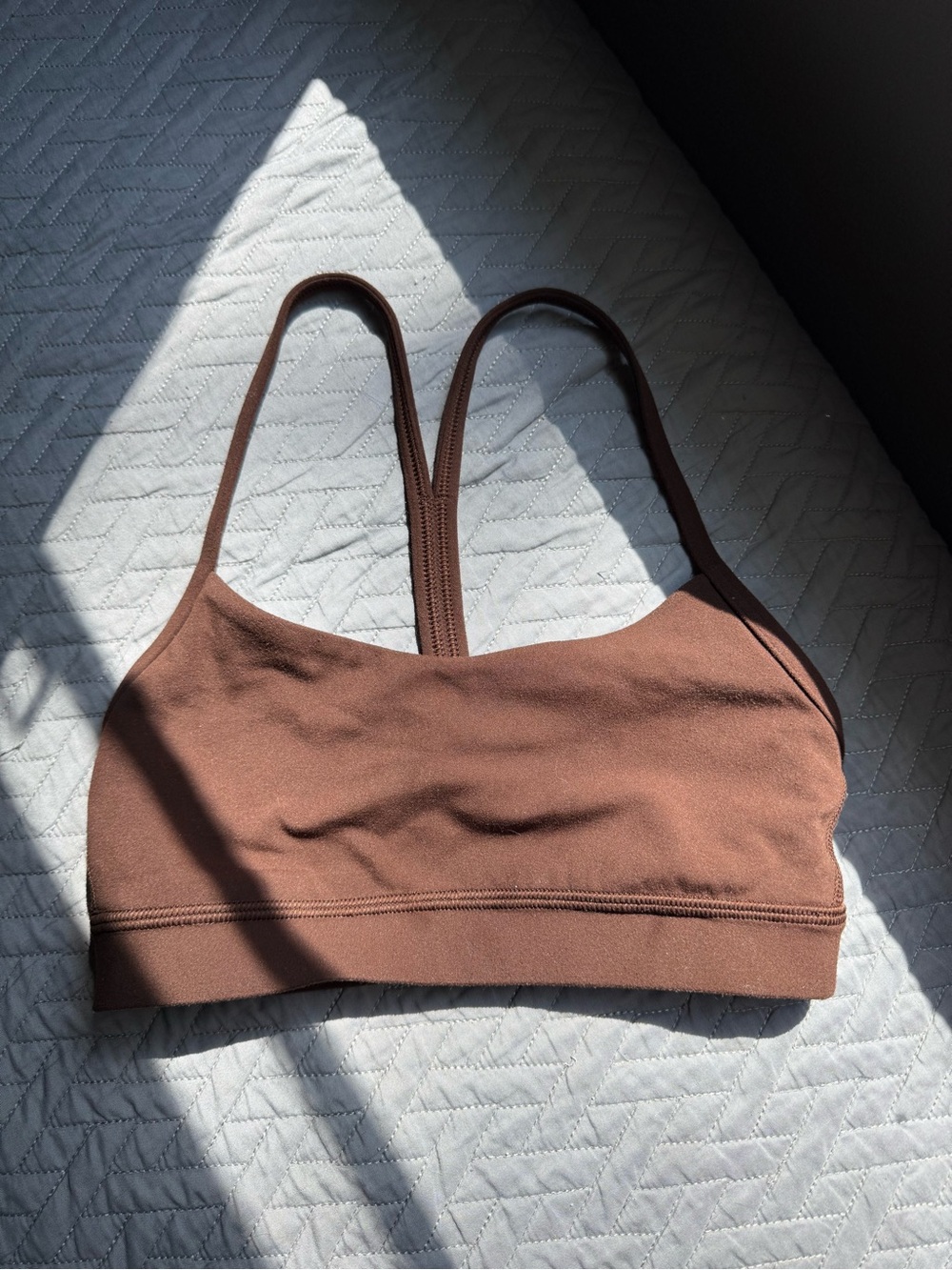 Lululemon Flow Y Bra in Espresso Size 2
